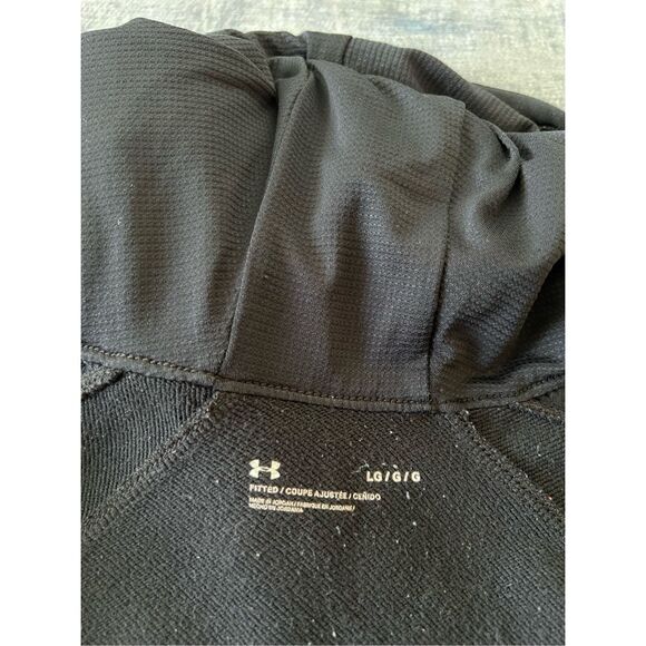 Under Armour Black Tech Terry Full Zip Hoodie Jacket Women's Large - Picture 5 of 8